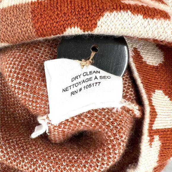 ULLA JOHNSON Rhea Cardigan Sweater Womens XS Puff Sleeve Wool Jacquard Button - Picture 13 of 16